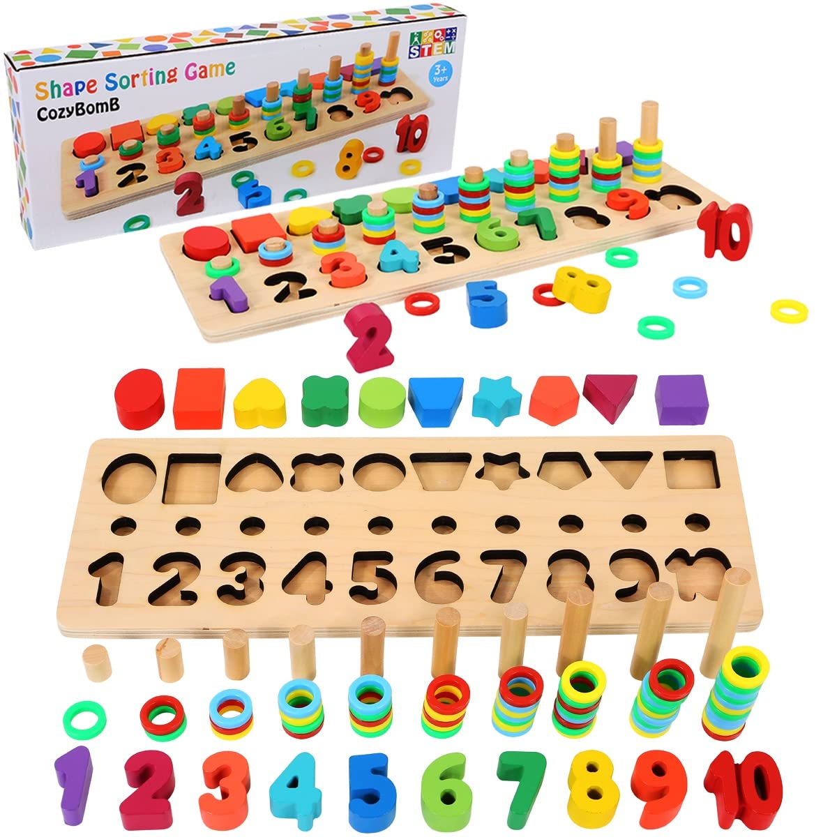 CozyBomB Wooden Number Puzzle