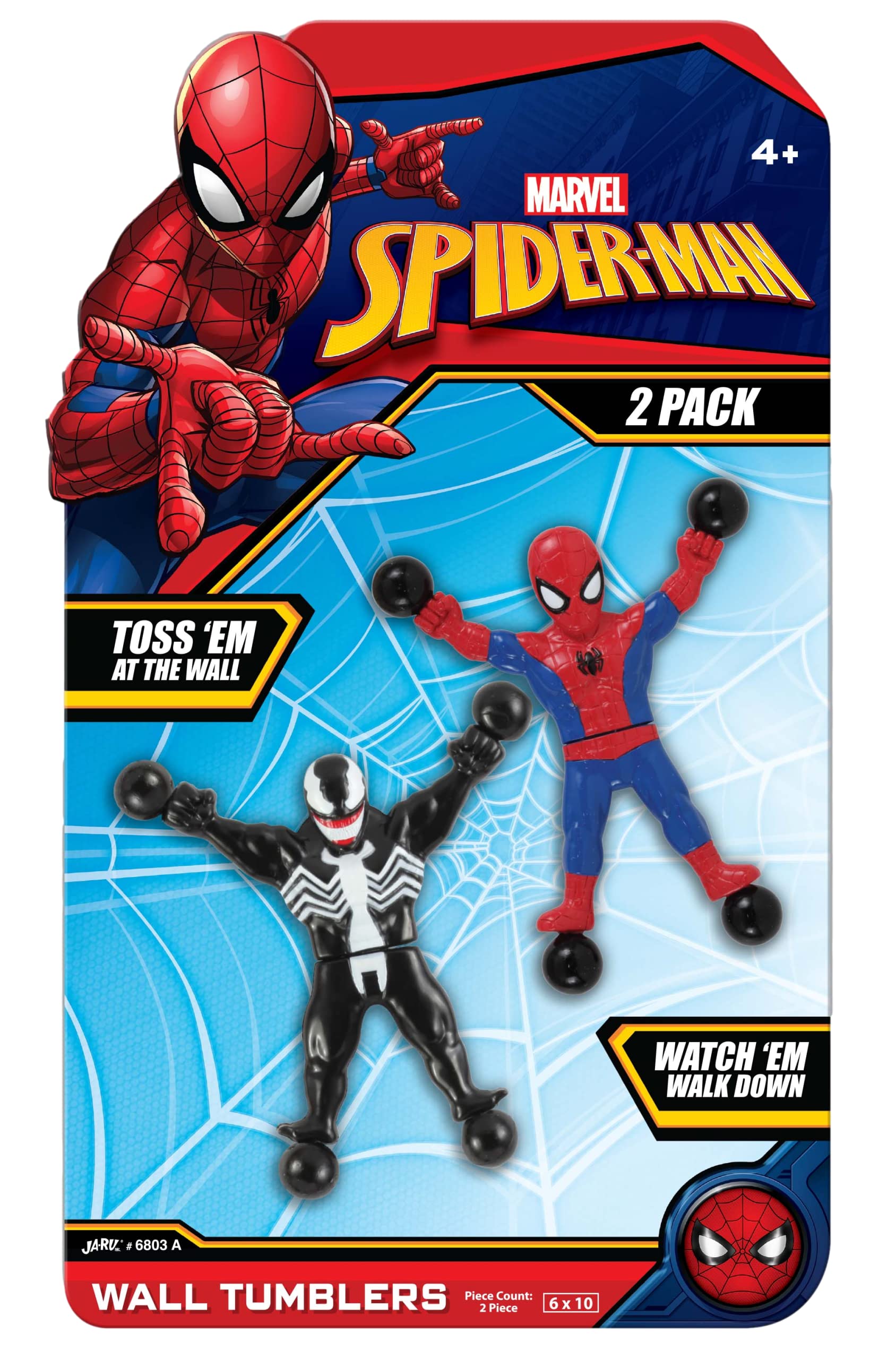 JA-RU Spiderman & Venom Wall Crawler Toys