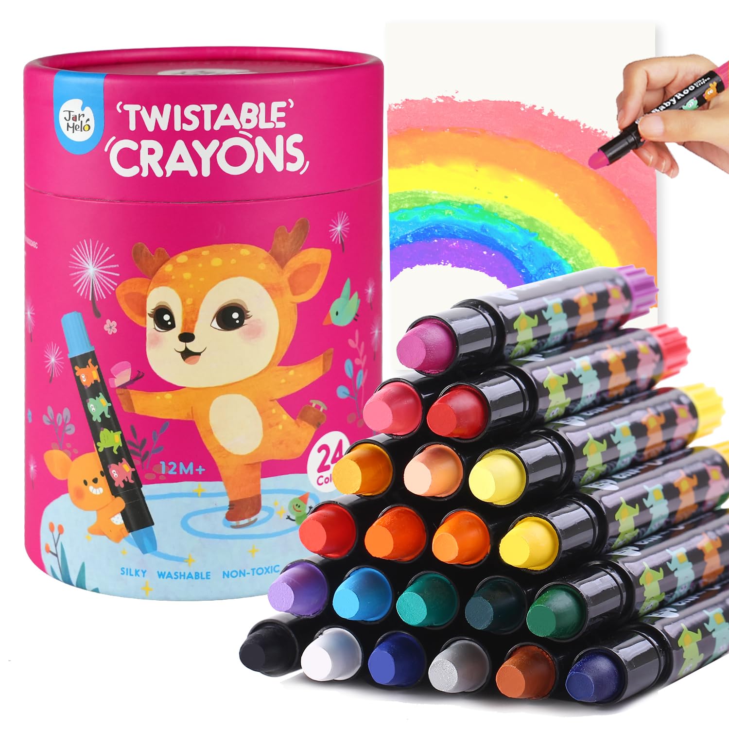 Jar Melo Jumbo Crayons