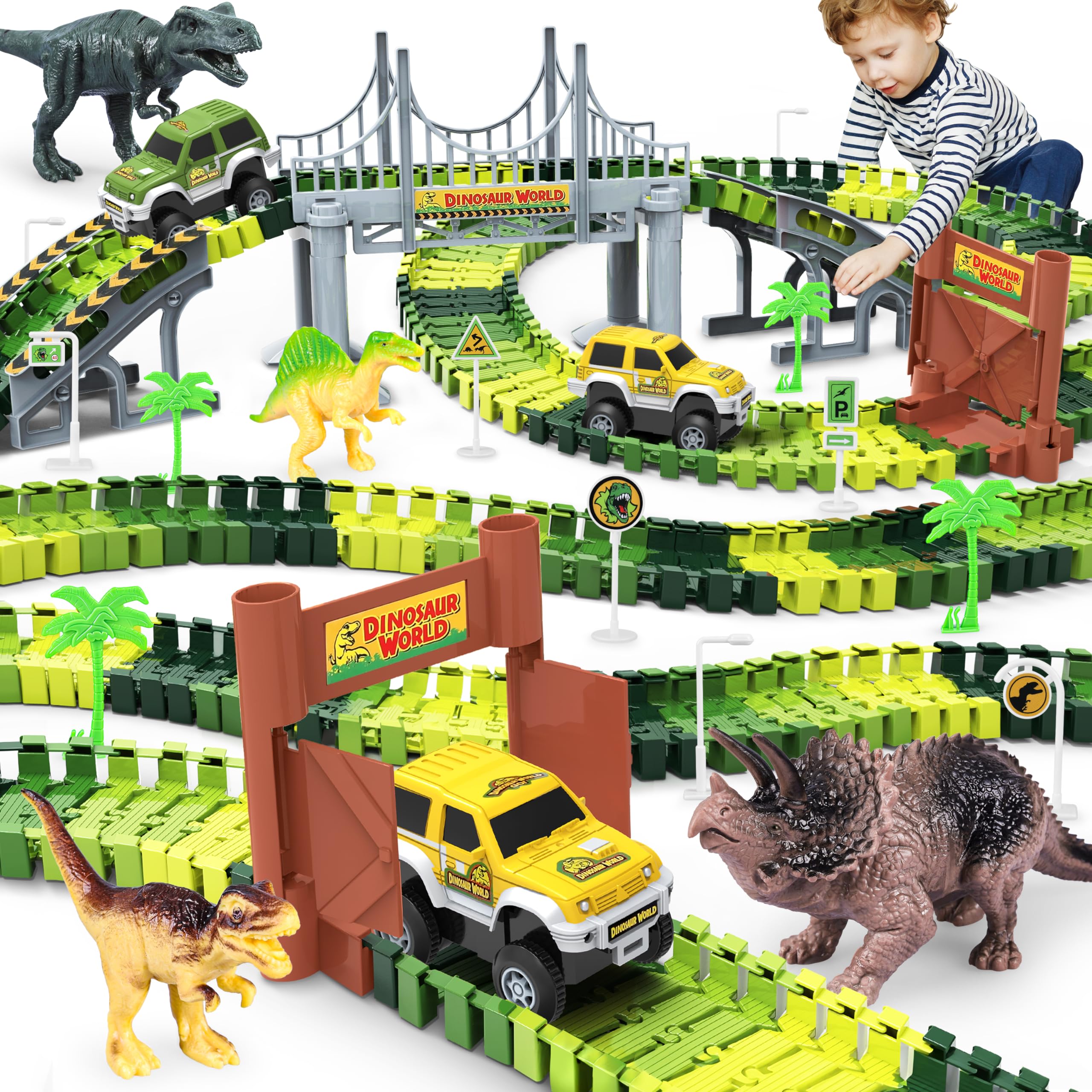 Dinosaur Toys-Create A Dinosaur World Road Race