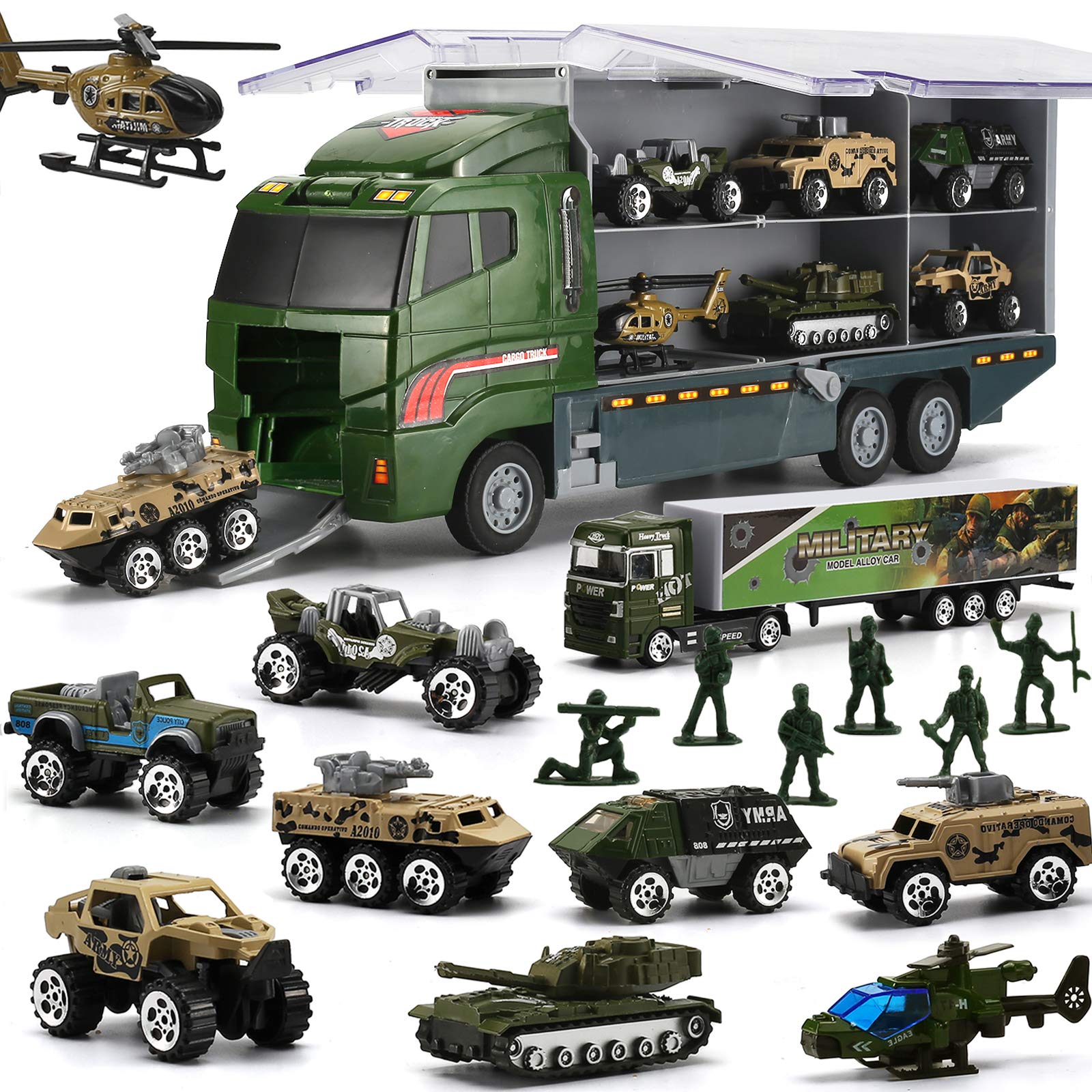 BYONEBYE Military Truck Set