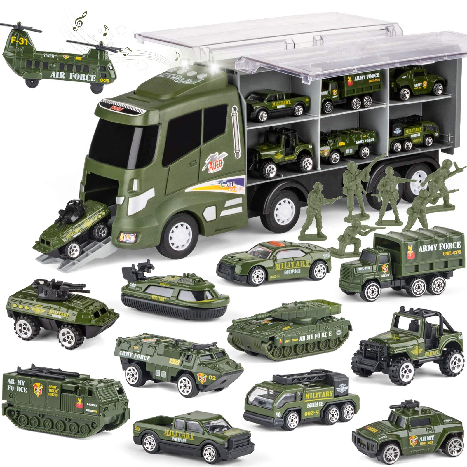 Divwa Military Truck and Army Men Toys